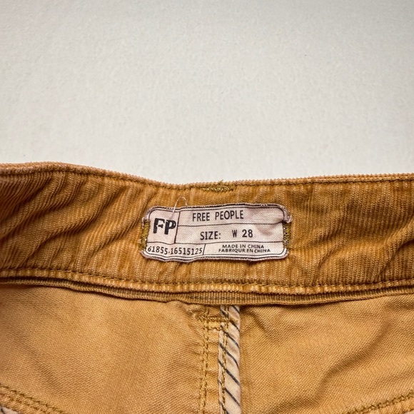 Free People Size 28 Tan Distressed Jean Shorts - Picture 4 of 4